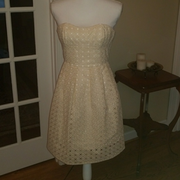 J. Crew Dresses & Skirts - J.Crew ivory Hayley strapless dress 00